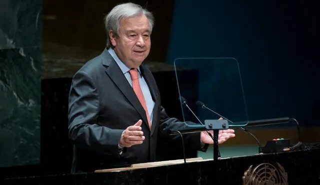 António Guterres lamentó que los problemas geopolíticos generen desconfianza para que los países compren armamento nuclear. Foto: EFE