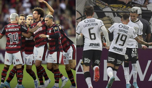 Flamengo visita a Corinthians en el Arena Corinthians. Foto: Composición/Flamengo/Corinthians