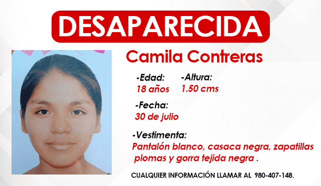 Ayudemos a encontrar a Camila. Se encuentra desaparecida y su familia está desesperada. Actualmente, lleva el cabello corto. Foto: composición LR