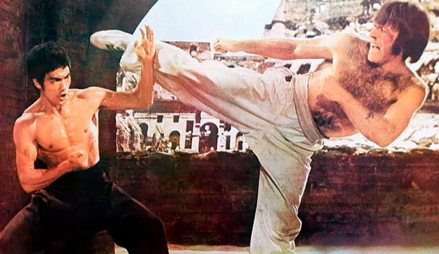 Bruce Lee vs. Chuck Norris fue uno de los eventos históricos del cine de artes marciales. Foto: Golden Harvest