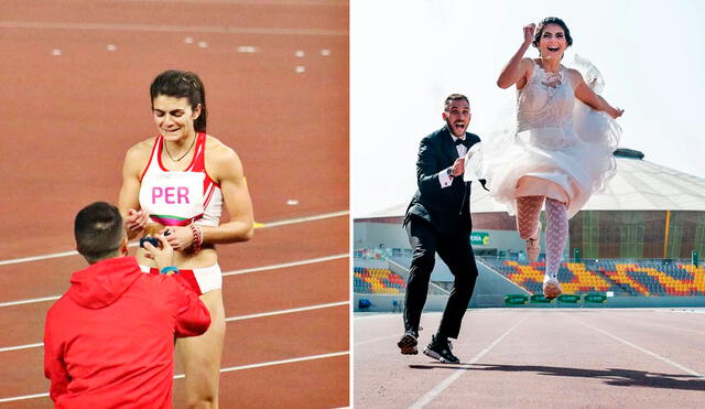 Paola Mautino ha ganado diversas competencias en el atletismo. Foto: composición La República/ Paola Mautino Instagram/ Crónica de una Boda