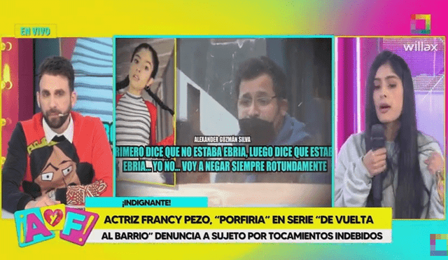 Francy Pezo, actriz en De Vuelta al Barrio denuncia agresión sexual. Foto: captura de Willax