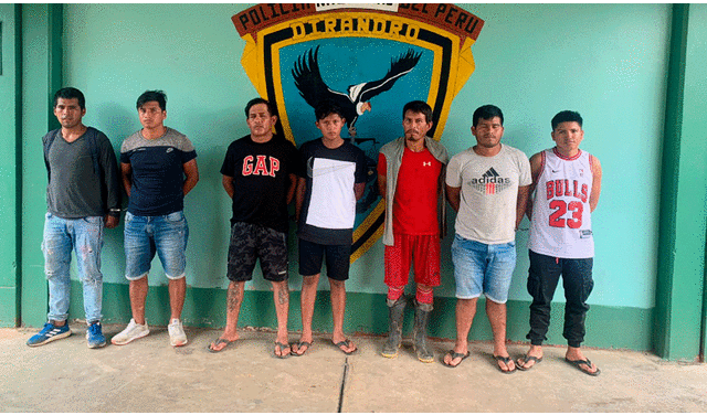 La Dirección Antidrogas capturó a siete varones y una mujer en el distrito de Huepetuhe, en la provincia del Manu. Foto: La República
