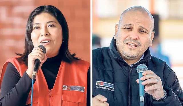 Voceados. La exministra de Trabajo Betssy Chávez y el actual ministro de Cultura Alejandro Salas, son posibles reemplazos de Aníbal Torres en la PCM.