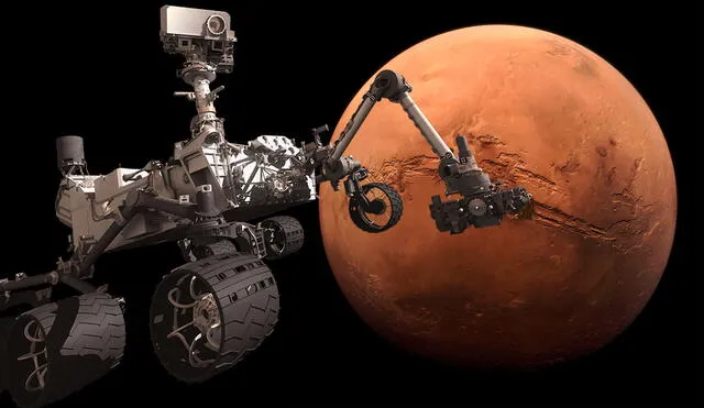 El róver Curiosity de la NASA ha cumplido una década explorando la superficie de Marte. Conoce sus hallazgo durante su periplo. Foto: composición de Miguel Carrasco / La República / NASA