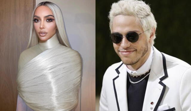 Kim Kardashian y Pete Davidson ahora separados. Foto: composición LR/Kim Kardashian/Facebook/EFE