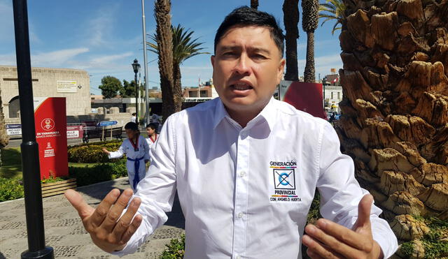 Anghelo Huerta negó que exista un favorecimiento desde la gobernadora Kimmerlee Gutiérrez hacia su hermana Pamela Huerta. Foto: Wilder Pari/URPI-GLR