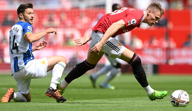 Manchester United está perdiendo en casa ante Brighton en primera fecha de la Premier League. Foto: @ManUtd_Es