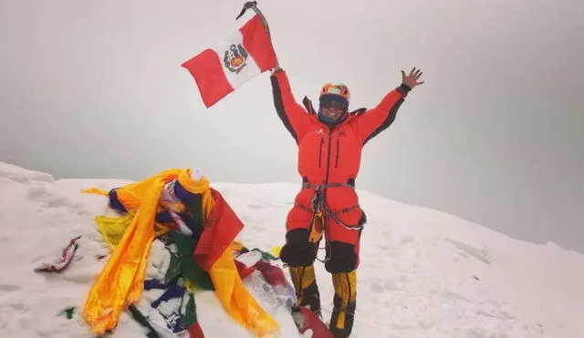En el 2021, Flor Cuenca llegó a la cima del Gasherbrum y el Dhaulagirí I, undécima y sétima montaña más altas, respectivamente. Foto: Andina