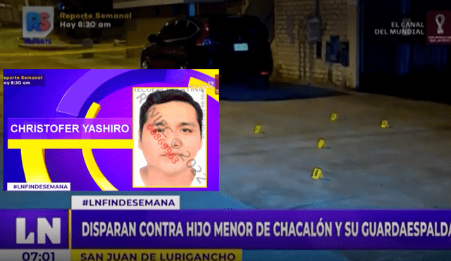 Desatan balacera contra el hijo menor de Chacalón en San Juan de Lurigancho.  Foto: Composición LR / captura de Latina