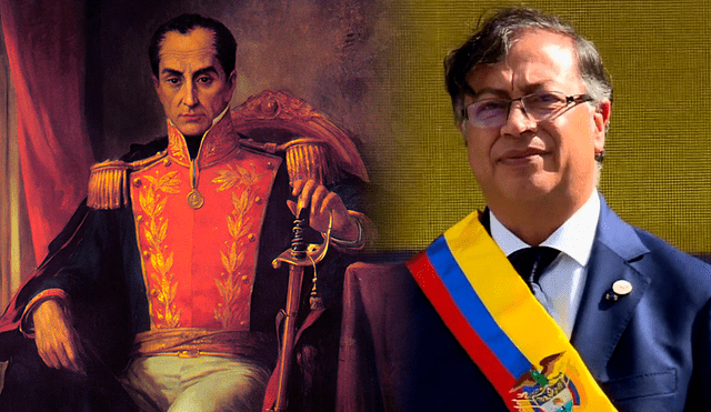 “Como presidente de Colombia solicito a la Casa Militar traer la espada de Bolívar”, dijo Petro y detuvo la ceremonia. Foto: composición LR/AFP