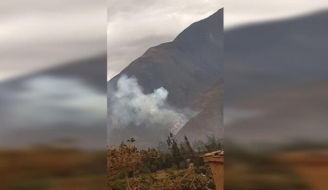 El Centro de Operaciones de Emergencia Regional (COER) reportó que el fuego ha consumido cobertura vegetal. Foto: RSD Chimbote