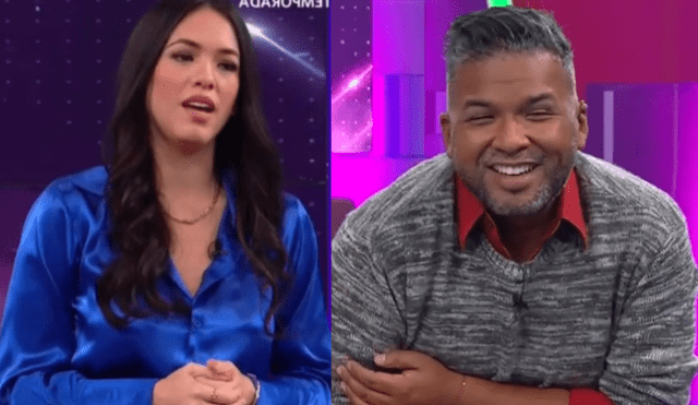 Jazmín Pinedo y 'Choca' Mandros comentan sobre la donación de espermas. Foto: composición LR/ captura de América TV