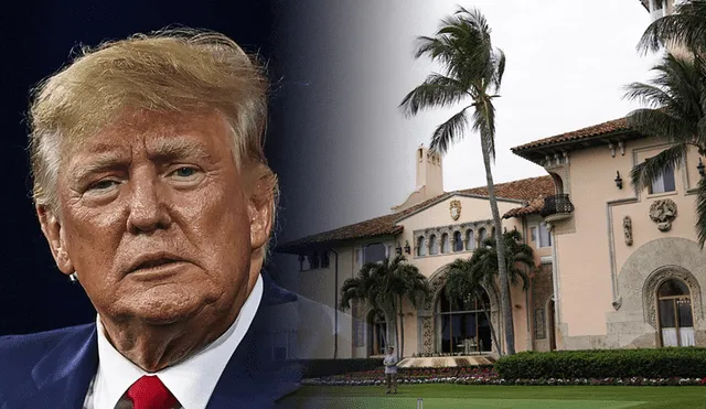 Donald Trump informó sobre el allanamiento de su residencia Mar-a-Lago a través de su página web. Foto: composición LR/AFP