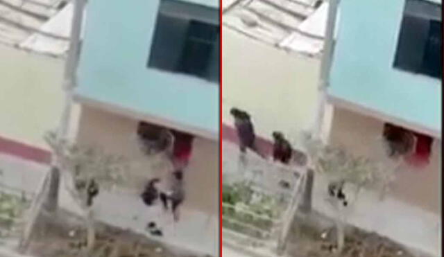 Los internos se amotinaron y rompieron ventanas de fierro para huir. Foto captura ATV Noticias