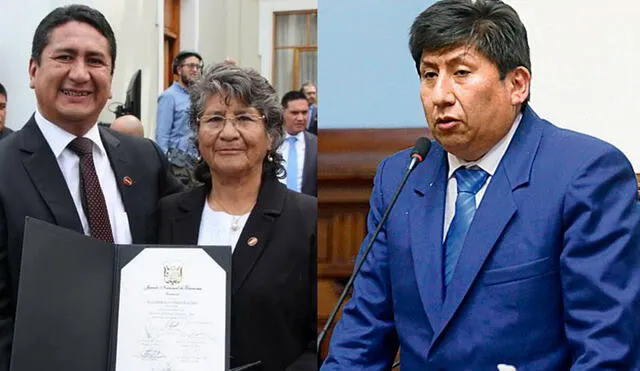 Secretario general de Perú Libre pidió un pronunciamiento del Ministerio de la Mujer sobre lo ocurrido. Foto: composición LR / Facebook de Vladimir Cerrón / Congreso