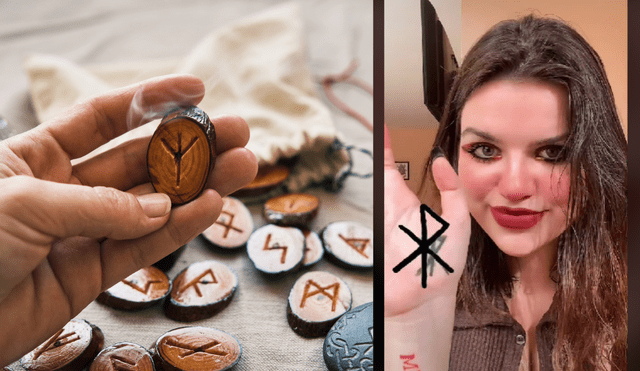Las runas provienen de las regiones de Escandinavia y son usados actualmente como símbolos exotéricos. Foto: composición LR / Pinterest/ TikTok