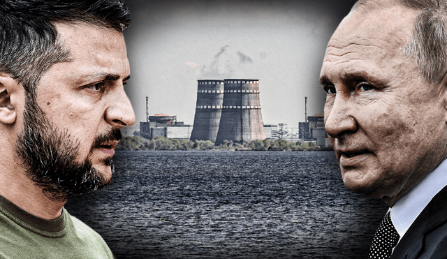 La central de Zaporiyia, a orillas del río Dnieper, dispone de seis de los 15 reactores ucranianos, capaces de suministrar energía a cuatro millones de hogares. Foto: composición Jazmin Ceras/ La República/AFP