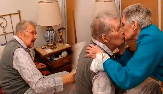 Pareja de ancianos protagonizó emotivo reencuentro en Argentina. Foto: captura de Twitter/Tomás Fonseca