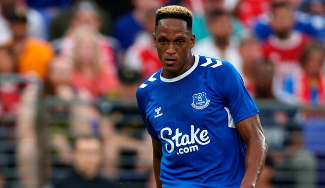 Yerry Mina apenas jugó 13 partidos con Everton en la temporada anterior. Foto: AFP