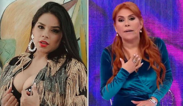 ¡Dimes y diretes! La cumbiambera defendió a Gisela Valcárcel y aprovechó en criticar a Magaly Medina. Foto: composición LR/captura de ATV