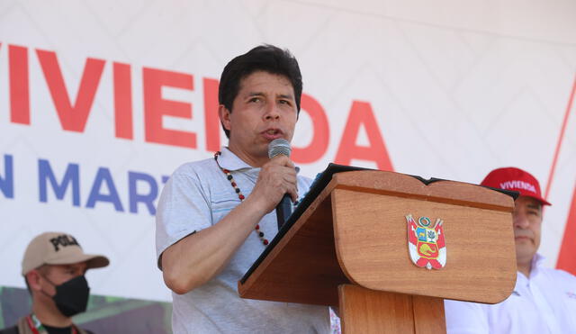El presidente Pedro Castillo también criticó la orden de detención preliminar contra su cuñada Yenifer Paredes. Foto: Presidencia