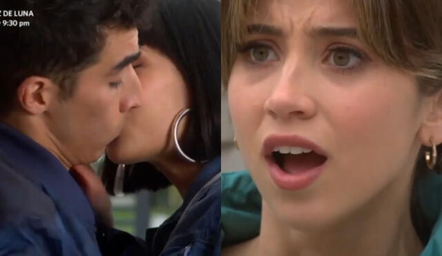 Mira la reacción de Alessia al beso entre 'Jaimito' y Kimberly en el último capítulo de "Al fondo hay sitio". Foto: composición LR/América TV