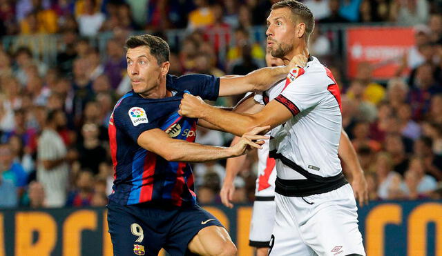 Barcelona y Rayo Vallecano juegan en el Spotify Camp Nou. Foto: EFE