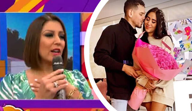 Karla Tarazona reaccionó al cumpleaños de Melissa Paredes. Foto: composición LR/ captura de D’ Mañana