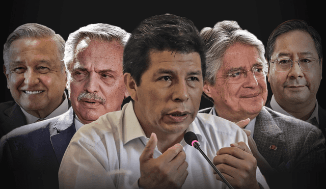 Gobernantes de Argentina, Bolivia, Ecuador y México respaldaron al jefe de Estado peruano. Foto: composición por Fabrizio Oviedo/ La República/ AFP/ Andina