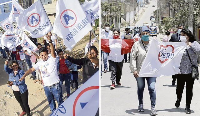 APP y Somos Perú son los principales partidos que presentan la mayor cantidad de postulantes con esta condición. Foto: composición LR