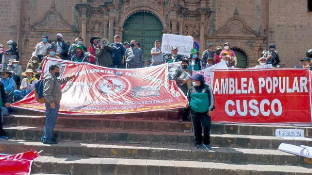 Protesta. En abril los gremios en Cusco se movilizaron. Foto: La República