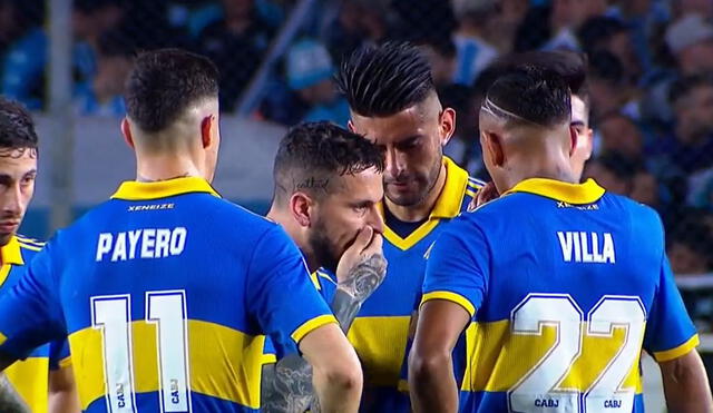 Zambrano y Benedetto fueron titulares en el encuentro de Boca ante Racing Club. Foto: captura ESPN