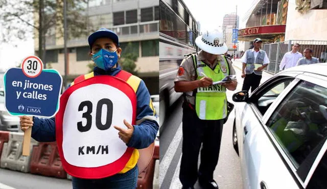 Multas por límites de velocidad en Lima y Callao. Foto composición LR/MML