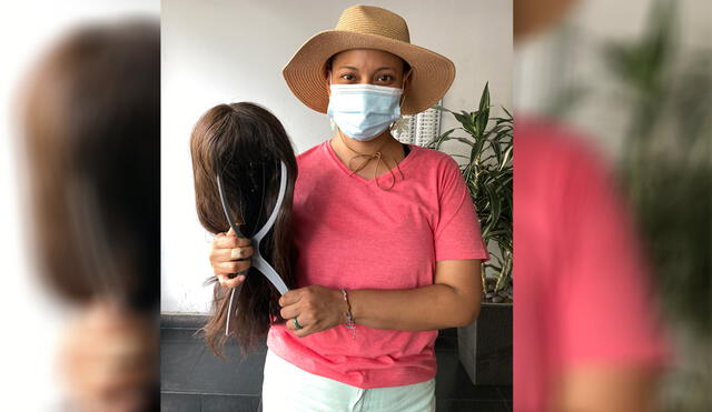 Otro hecho destacable es que las mismas portadoras de estas pelucas solidarias devuelven estas para que sean usadas por otras mujeres. Foto: ONG Pura Voluntad