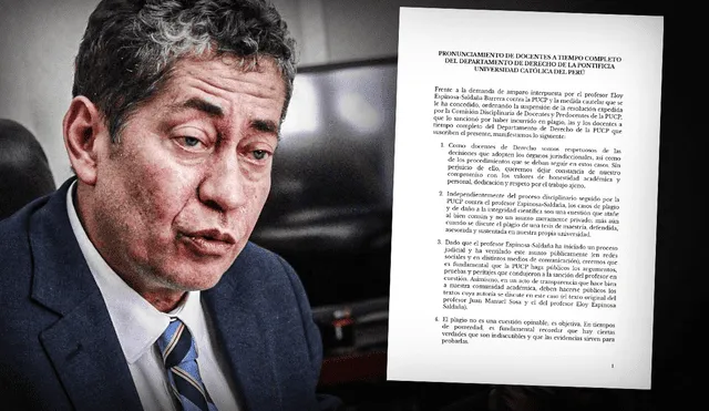 El exasesor Sosa acusó a Eloy Espinoza-Saldaña de haber cometido plagio. Foto: composición Jazmín Ceras/LR/Andina