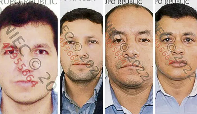 (De izquierda a derecha) Segundo Sánchez Sánchez, Nenil Medina Guerrero, Salatiel Marrufo Alcántara y Jenín Cabrera Fernández. Foto: composición La República/difusión