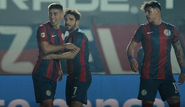 San Lorenzo se fue al descanso con el marcador 1-0 a su favor ante Platense. Foto: Liga Profesional de Fútbol