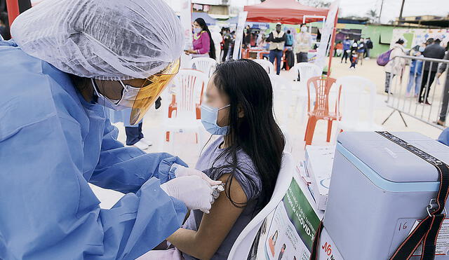 Situación. El desarrollo de la vacunación en niños y adultos avanza lento desde febrero. Foto: difusión