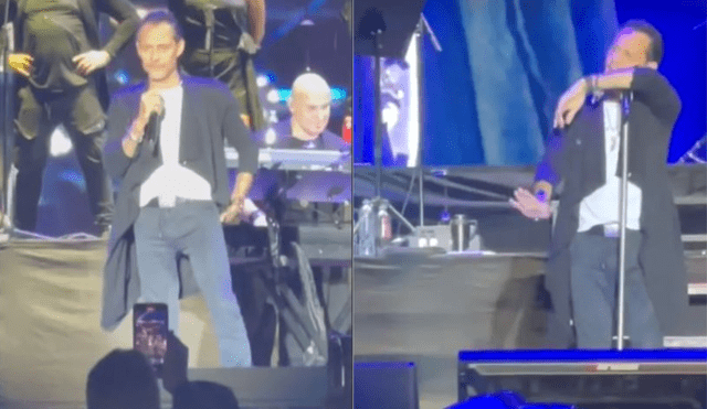 Marc Anthony protagoniza bochornoso momento en un concierto en Colombia. Foto: captura de Willax