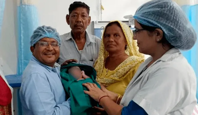 La mujer de 70 años trajo al mundo a un bebé sano. Foto: Times of India
