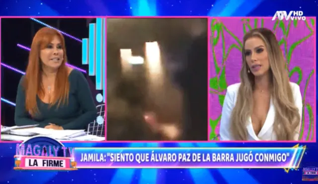 Jamila Dahabreh se presentó en "Magaly TV, la firme" y desmintió la versión de Álvaro Paz de la Barra. Foto: captura de ATV