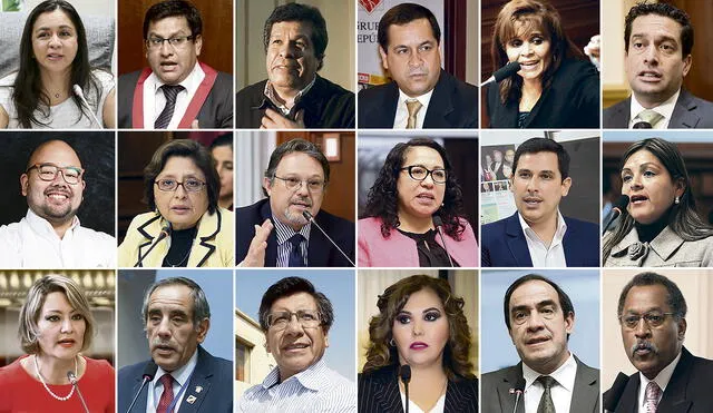 Hasta el mes de junio, al menos 18 exlegisladores de anteriores periodos se han mantenido trabajando en el Congreso. Foto: composición LR