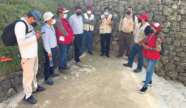 Equipo especial. Técnicos de tres ministerios realizaron inspección en la Ciudad Inca. Foto: La República