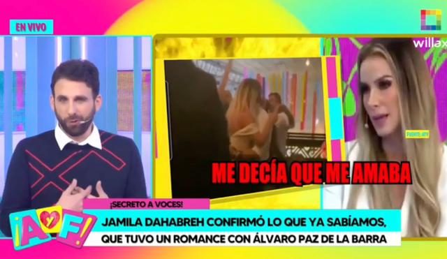 Rodrigo González no le cree a Jamila Dahabreh. Foto: captura de Willax TV
