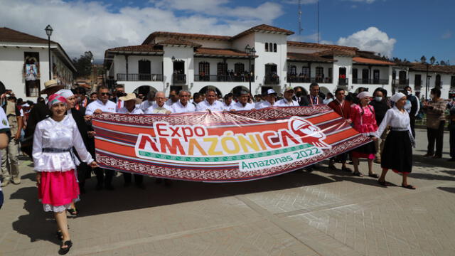 Con la presencia de autoridades regionales se inauguró en Chachapoyas la ExpoAmazónica 2022. Foto: GORE Amazonas