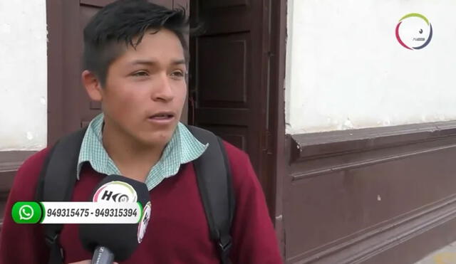 El muchacho se hizo viral y miles de personas del Perú y el extranjero le ofrecieron su ayuda. Foto: captura de YouTube/HCO TV HUAMACHUCO