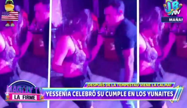 Yessenia Villanueva celebra su cumpleaños en Estados Unidos. Foto: captura de ATV