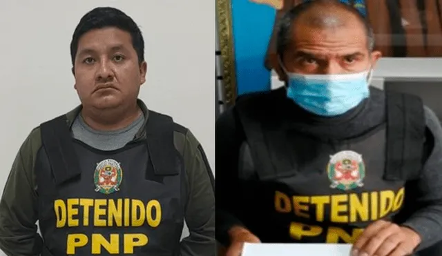 Freddy Bryan Arroyo Pizarro y Ricardo Villaverde Cuentas fueron detenidos por la Diviac. Foto: PNP