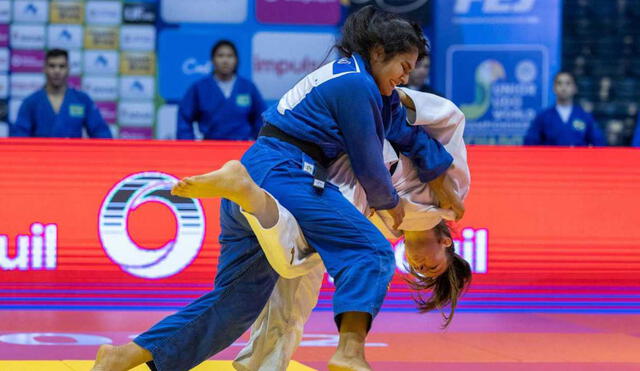 Valentine Paire-Ficout Ramírez y Kimberlie Rivera destacaron en el  Campeonato Mundial Juvenil de Judo. Foto: IPD